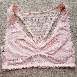 Victoria's Secret lace blush pink bralette
